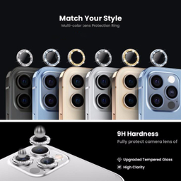 محافظ لنز دوربین بوف مدل Diamond-Luxury-G مناسب برای گوشی موبایل اپل iphone 13 Pro Max / 13 Pro