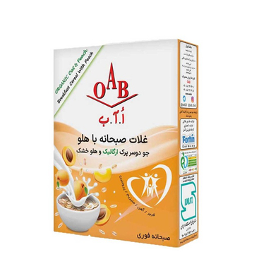 جو دوسر پرک با هلو خشک ارگانیک ا آ ب وزن 200 گرم