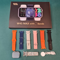 ساعت هوشمند ورنا مدل W45 max به همراه 7 بند