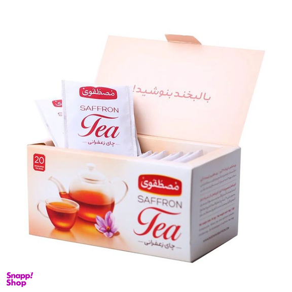 چای کیسه ای زعفرانی مصطفوی بسته 20 عددی