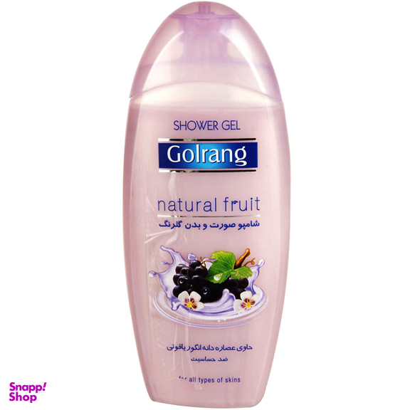 شامپو صورت و بدن گلرنگ مدل Natural Fruit حجم 400 میلی لیتر