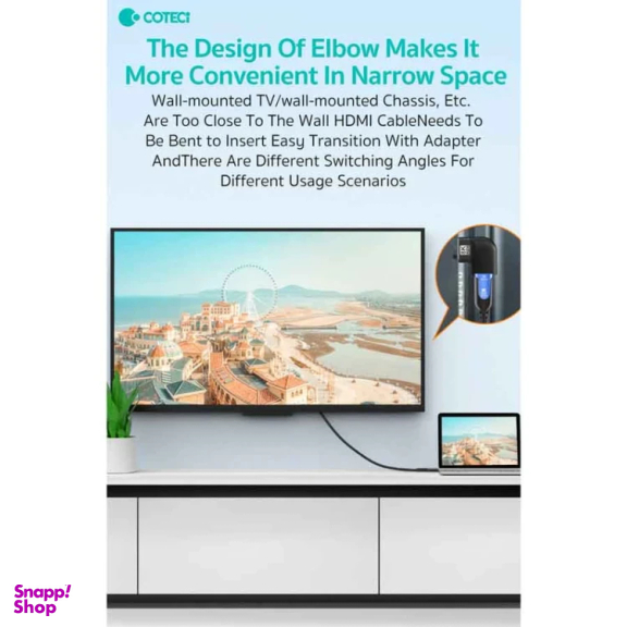 مبدل HDMI کوتتسی مدل 87605 نوع L-TYPE