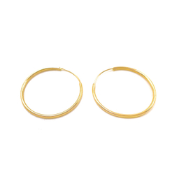 گوشواره طلا 18 عیار زنانه مدل حلقه ای کد 130271