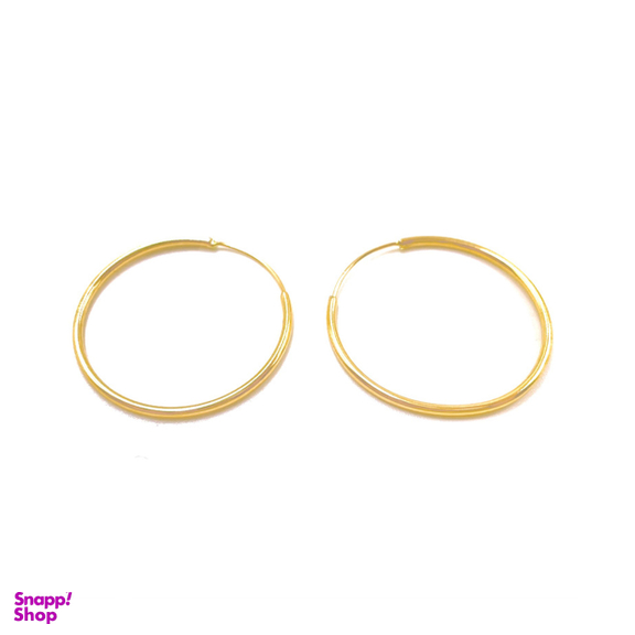 گوشواره طلا 18 عیار زنانه مدل حلقه ای کد 130271