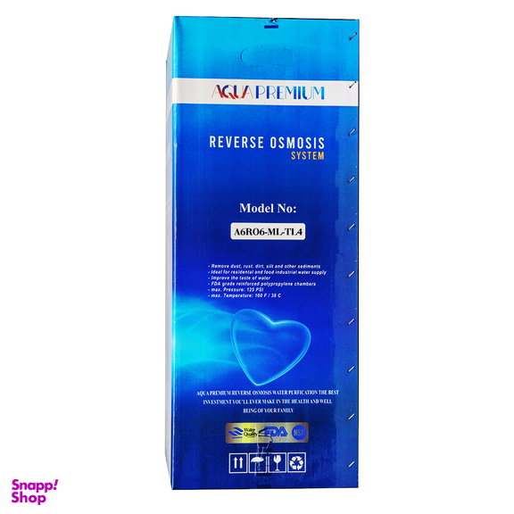 دستگاه تصفیه آب خانگی آکواپرمیوم مدل A6RO6-ML-TL4