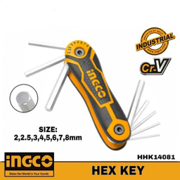 آچار آلن شش گوش اینکو کد HHK-14081 مجموعه 8 عددی