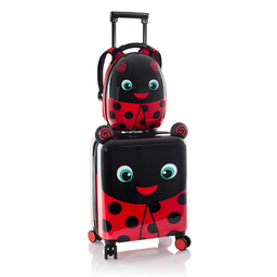 ست چمدان و کوله پشتی کودک هیس مدل SUPER TOTS LADY BUG
