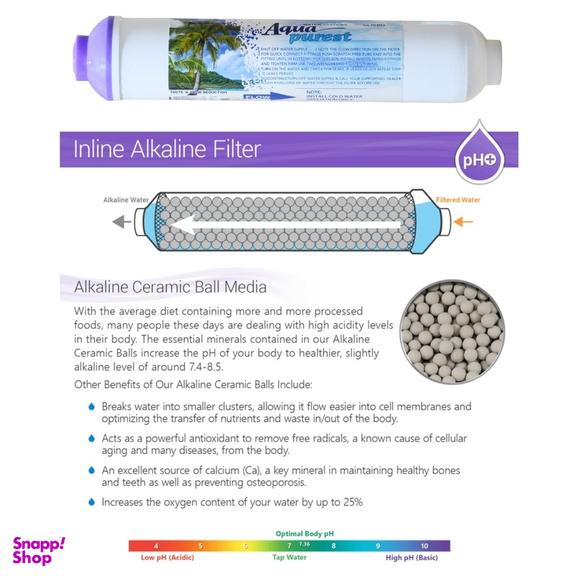 فیلتر تصفیه آب یخچال و فریزر آکوا پیورست مدل INLINE- ALKALINE 03 مجموعه 3 عددی