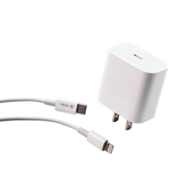 شارژر دیواری نکسا مدل C102L به همراه کابل Type-C به Lightning طول 1 متر