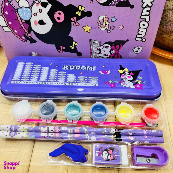 بسته لوازم تحریر مدل کرومی کد 130 مجموعه 12 عددی