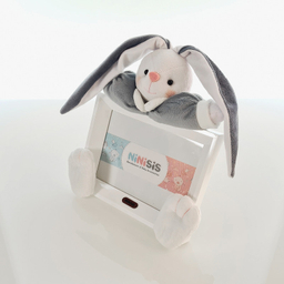 قاب عکس کودک نی نی سیس مدل خرگوش رابیت کد 13x18 Gry