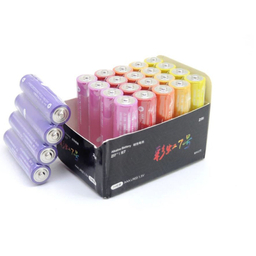 باتری نیم قلمی زد ام آی مدل ZI7 RAINBOW بسته 4 عددی