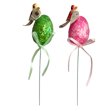 کادویی تخم مرغ نوروز طرح پرنده برکت مجموعه 2 عددی