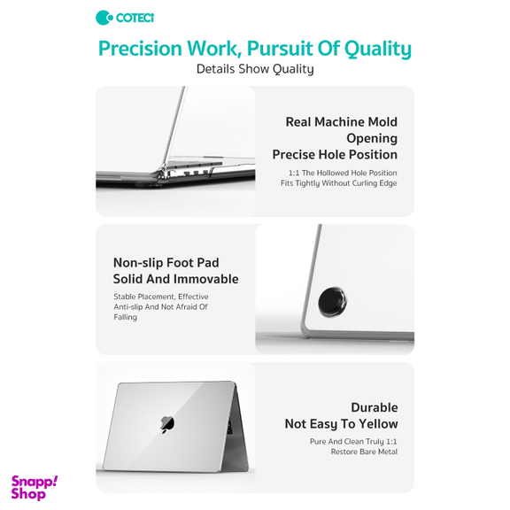 کاور محافظ لپ تاپ کوتسی مدل MB-059 مناسب برای مک بوک ایر 15.3 اینچ A2941/A3114