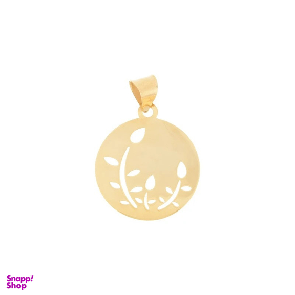 آویز گردنبند طلا 18 عیار زنانه وی وی گلد گالری طرح گندم