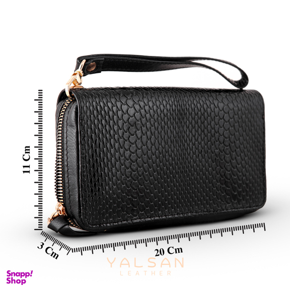 کیف پول زنانه چرم یلسان مدل غزال کد 051-MRV-msk
