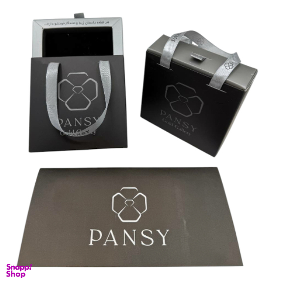 دستبند طلا 18 عیار زنانه پانسی طرح گل رز مدل D21086