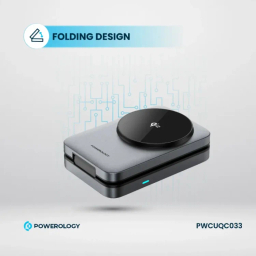 شارژر رومیزی مغناطیسی پاورولوژی مدل Qi2 Multi-Device Hub PWCUQC033