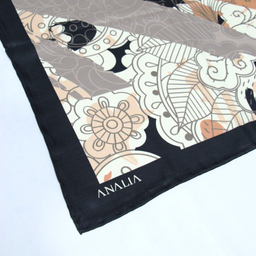 روسری زنانه آنالیا مدل ابریشم مزونی کد 9071