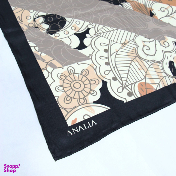 روسری زنانه آنالیا مدل ابریشم مزونی کد 9071