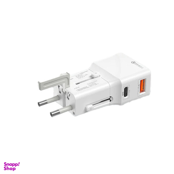 شارژر دیواری 20 وات پرومیت مدل TRIPLUG-PD20.W