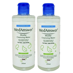 محلول پاک کننده آرایش صورت مدانسر مدل بابونه مناسب پوست های معمولی حجم 275 میلی لیتر مجموعه 2 عددی