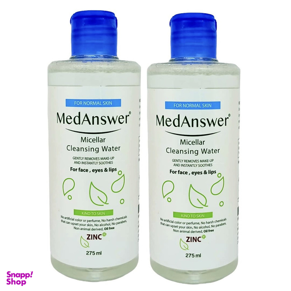 محلول پاک کننده آرایش صورت مدانسر مدل بابونه مناسب پوست های معمولی حجم 275 میلی لیتر مجموعه 2 عددی