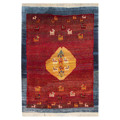 گبه دستباف سی پرشیا کد 129265 سایز 155×117 سانتی متر