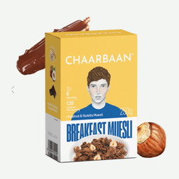 موسلی صبحانه فندق نوتلا چاربان وزن 250 گرم