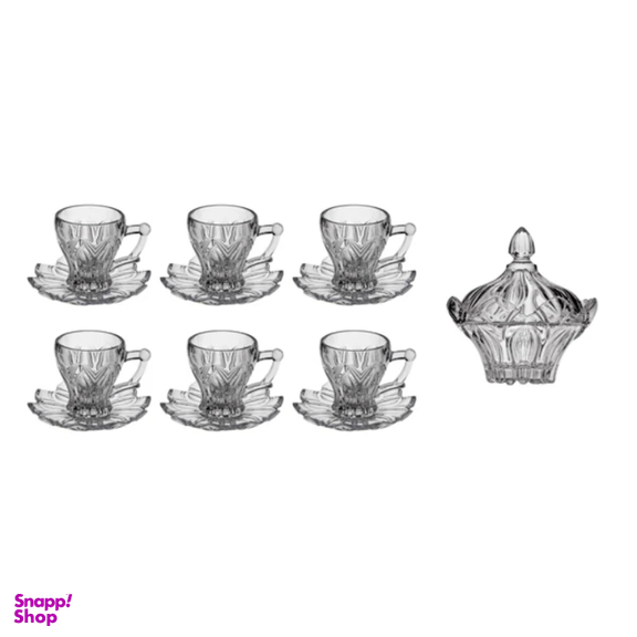 سرویس چای خوری طرح ساکورا مدل ویلا مجموعه 14 عددی