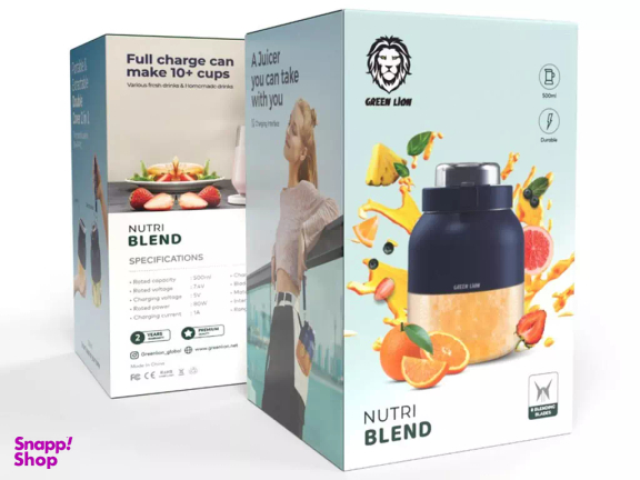 مخلوط کن شارژی گرین لاین مدل Green Lion Nutri Blend