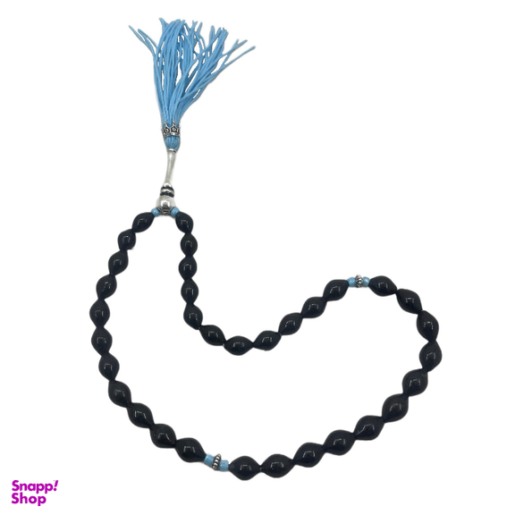 تسبیح نقره گالری ظهیرالدینی مدل مقصود قرمز قندهاری کد ROS-85