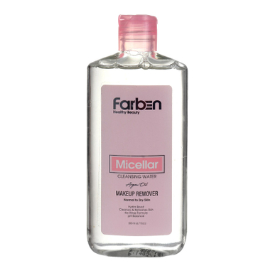 میسلار واتر فاربن مدل آبرسان و روغن آرگان مناسب پوست های معمولی و خشک و حساس حجم 200 میلی لیتر