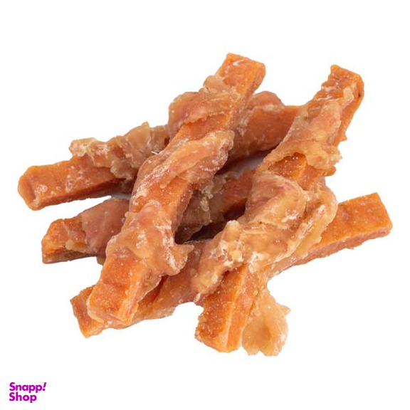 تشویقی یو اس پت مخصوص سگ مدل استیک نواری طعم مرغ و هویچ وزن 100 گرم