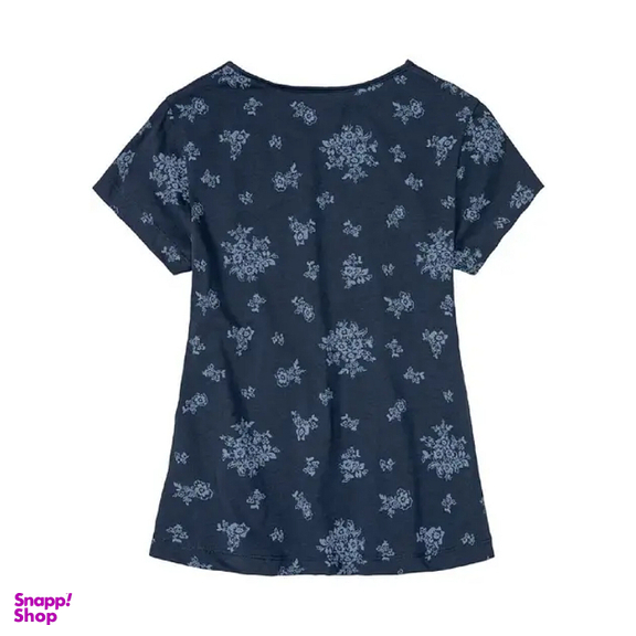 ست تیشرت و شلوارک دخترانه پیپرتس کد 142 رنگ سرمه‌ ای