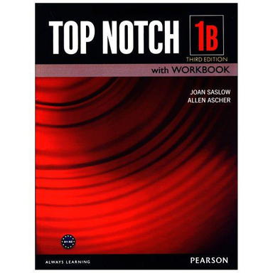 کتاب top notch 1b اثر JOAN SASLOW and ALLEN ASCHER نشر ابداع