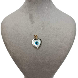 پلاک گردنبند طلا 18 عیار اپال گلد مدل چسم و نظر G0207