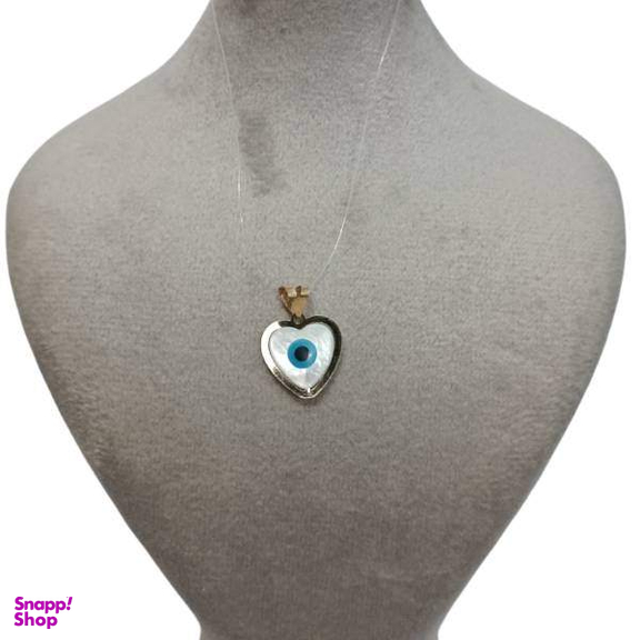 پلاک گردنبند طلا 18 عیار اپال گلد مدل چسم و نظر G0207