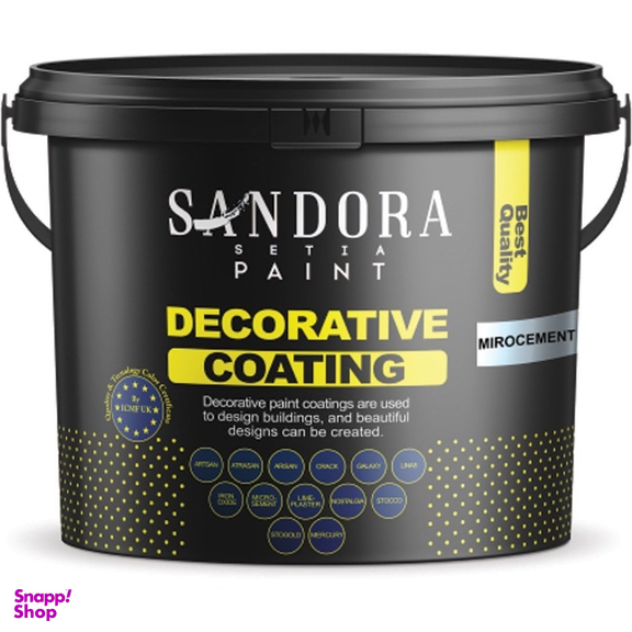 رنگ میکروسمنت سفید ساندورا کد 001 وزن 1 کیلوگرم