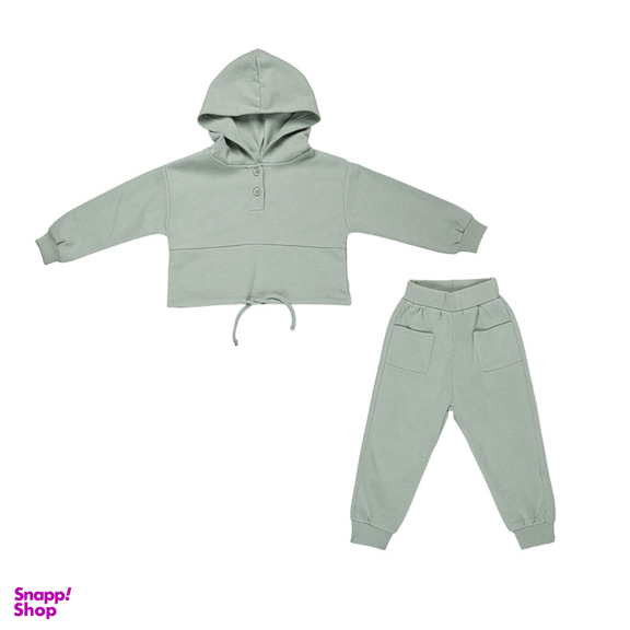 ست هودی آستین بلند و شلوار راحتی دخترانه فیورلا مدل پاییز کد 35510