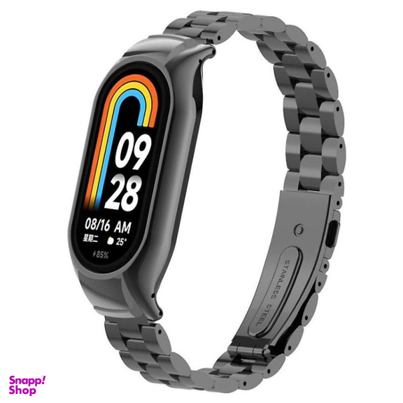 مچ بند هوشمند شیائومی مدل Mi Band 8 به همراه بند فلزی هدیه