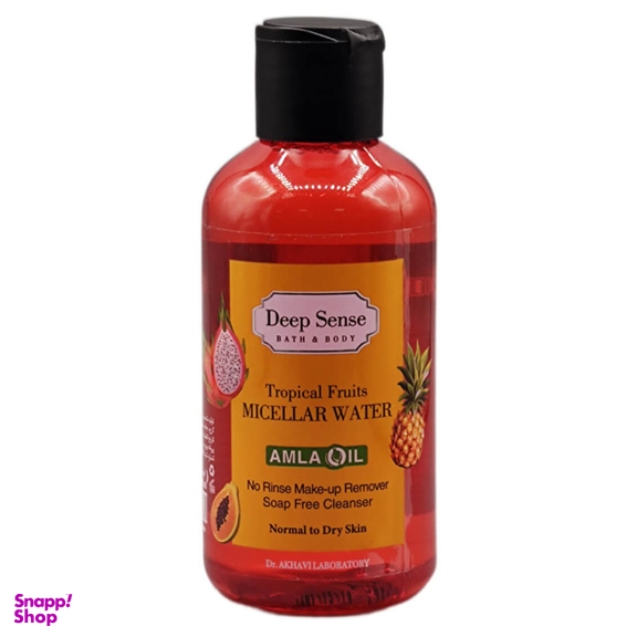 محلول پاک کننده آرایش صورت دیپ سنس مدل تروپیکال حجم 160 میلی لیتر