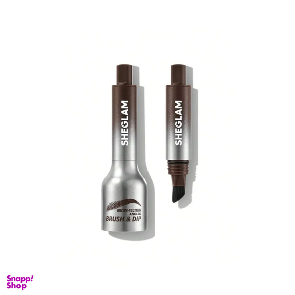 هاشور ابرو شیگلم مدل Brow-Fection Angled Brush & Dip رنگ شکلاتی