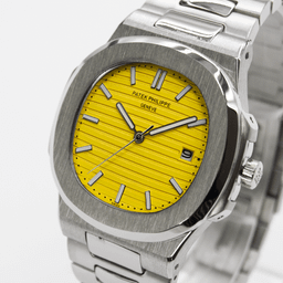 ساعت عقربه ای طرح پتک فیلیپ مدل Nautilus صفحه زرد کد PPNYD1