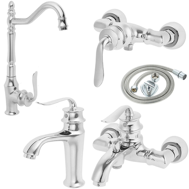 ست شیرآلات اهرمی اروین مدل هلن مجموعه 5 عددی