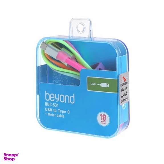کابل دیتا Lightning به USB بیاند مدل BUC-531 طول 1 متر