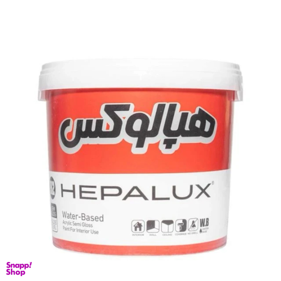 رنگ اکریلیک سفید هپالوکس کد 912 وزن 4 کیلوگرم