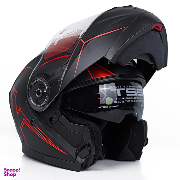 کلاه کاسکت فک متحرک ردلاین مدل 937 Red X به همراه کاور