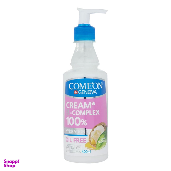 کرم مرطوب کننده پمپی کامان مدل Argan Oil مناسب پوست چرب حجم 400 میلی‌ لیتر