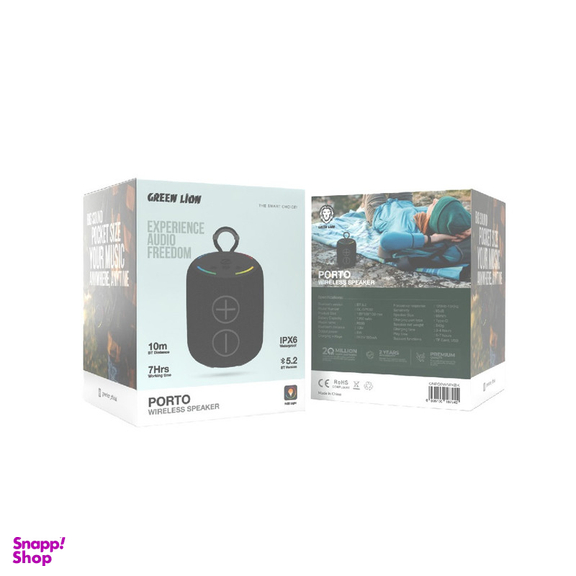 اسپیکر بلوتوثی قابل حمل گرین لاین مدل Porto Wireless Speaker